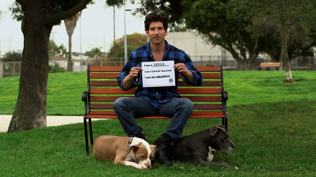 Jon Bernthal with his dogs  and Boss and Venice  are the faces of  The Majority Project